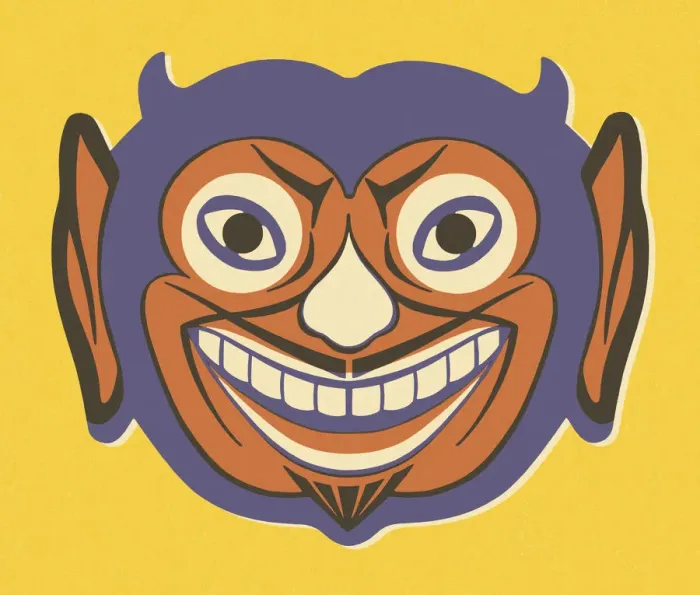 Framed Print : Smiling Devil Framed Print : Smiling Devil