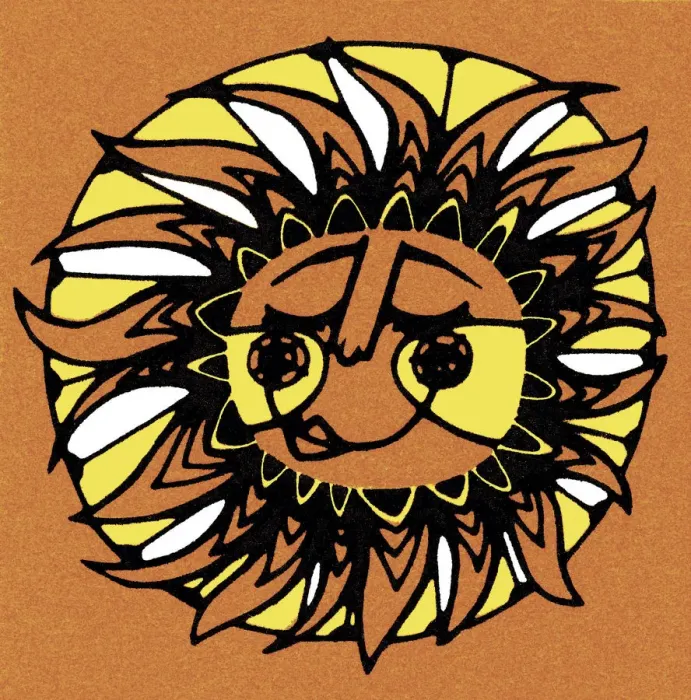 Framed Print : Smiling Face in Sun Framed Print : Smiling Face in Sun