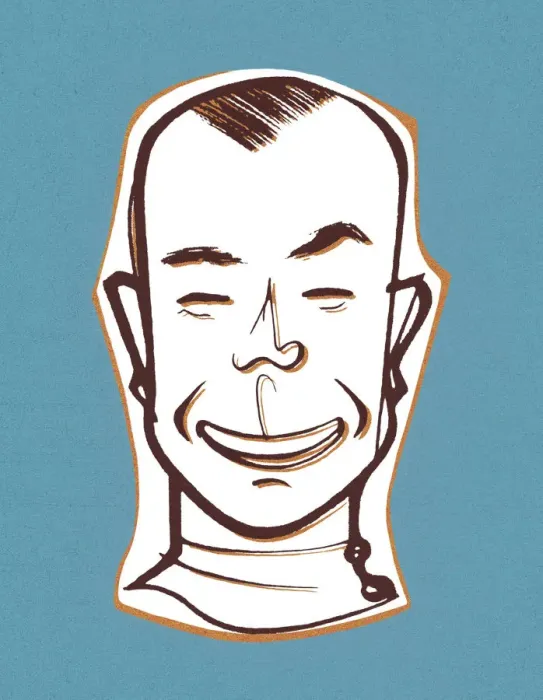 Framed Print : Smiling Man