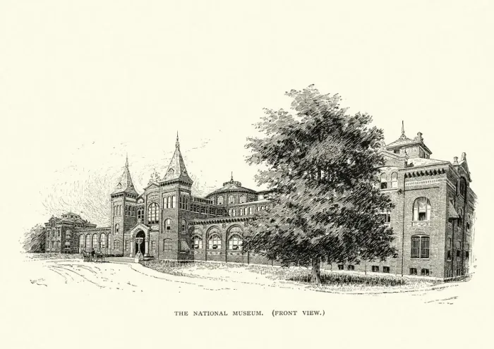 Framed Print : Smithsonian Institution, 1884 Framed Print : Smithsonian Institution, 1884