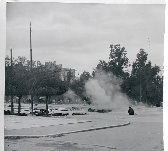 Framed Print : Smoke over Athens Citizens and Police During Violent Protest Framed Print : Smoke over Athens Citizens and Police During Violent Protest