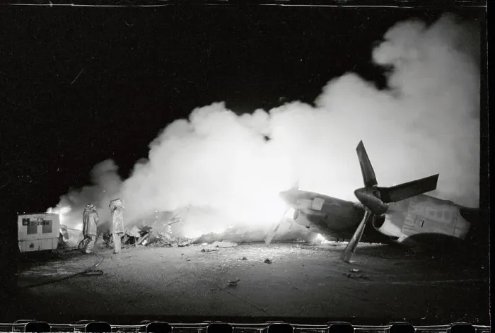 Framed Print : Smoke Filled Sky Near Airplane Framed Print : Smoke Filled Sky Near Airplane