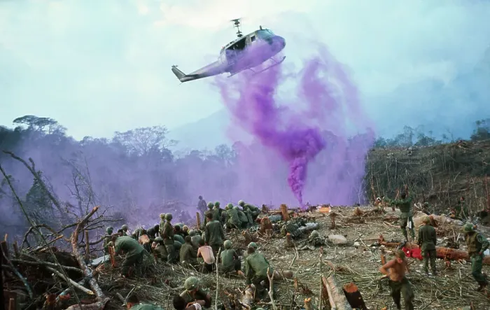 Framed Print : Smoke Flares Guiding a Helicopter to Its Landing Spot Framed Print : Smoke Flares Guiding a Helicopter to Its Landing Spot