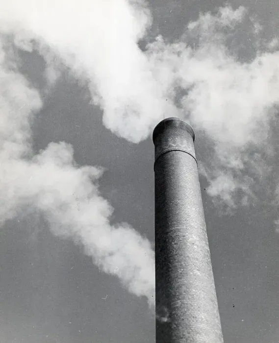 Framed Print : Smokestack Emitting Smoke Into Sky Framed Print : Smokestack Emitting Smoke Into Sky