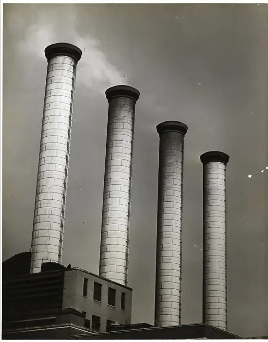 Framed Print : Smokestacks at Power Plant Framed Print : Smokestacks at Power Plant