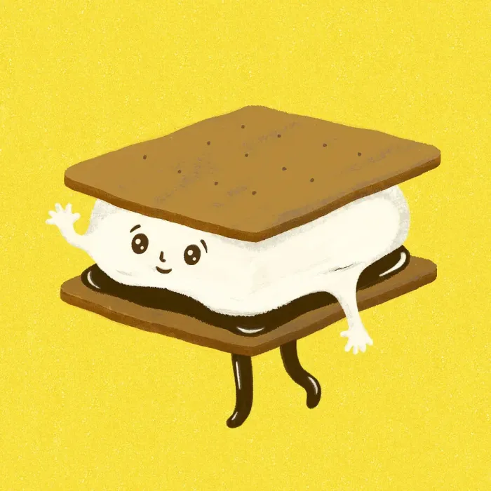 Framed Print : Smore Character Framed Print : Smore Character