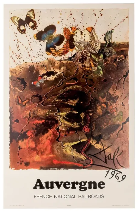 Framed Print : SNCF Auvergne Dali Poster Framed Print : SNCF Auvergne Dali Poster
