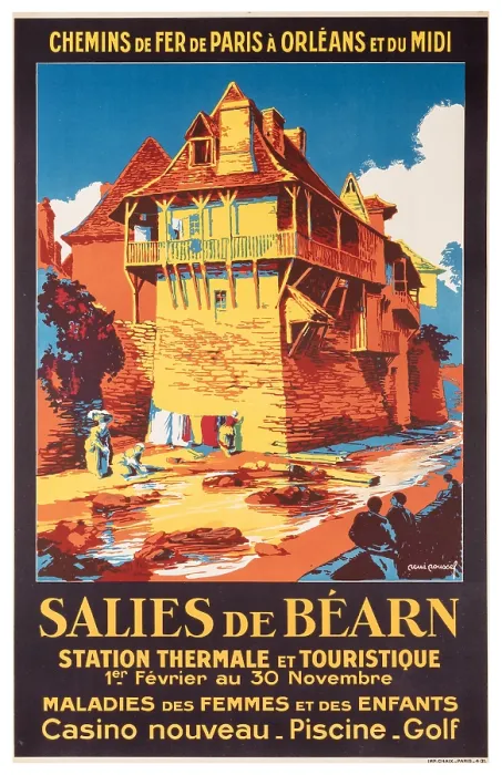 Framed Print : SNCF Salies-De-Bearn Poster Framed Print : SNCF Salies-De-Bearn Poster