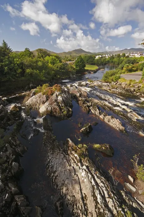 Framed Print : Sneem River And Rocks Below The Village On The Ring Of Kerry