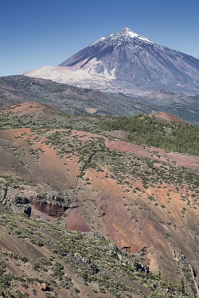 Snow-capped mount Teide
