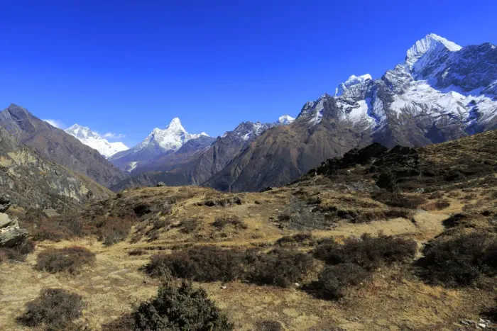 Framed Print : Snow Capped mountains Everest base camp trek Framed Print : Snow Capped mountains Everest base camp trek