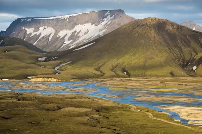 Framed Print : Snow-capped rhyolite mountains, Joekulgilskvisl river, Landmannalaugar Fjallabak Nature Reserve, Highlands, Iceland, Europe Framed Print : Snow-capped rhyolite mountains, Joekulgilskvisl river, Landmannalaugar Fjallabak Nature Reserve, Highlands, Iceland, Europe