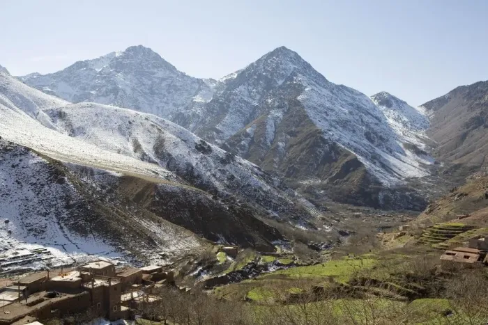 Framed Print : Snow Covered Atlas Mountains Framed Print : Snow Covered Atlas Mountains