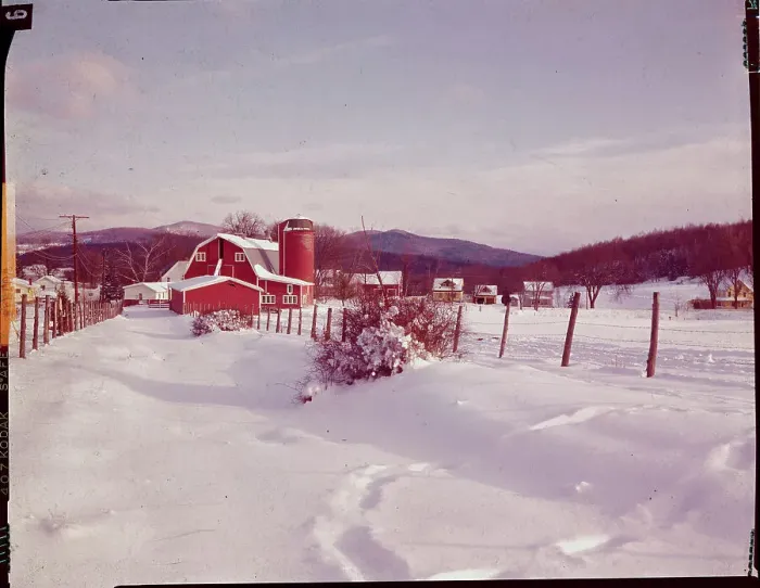 Framed Print : Snow Covered Farm Framed Print : Snow Covered Farm