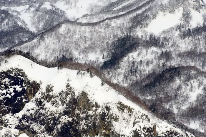 Framed Print : Snow covered hillsides and ridges Framed Print : Snow covered hillsides and ridges
