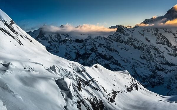 snow landscape in Switzerland