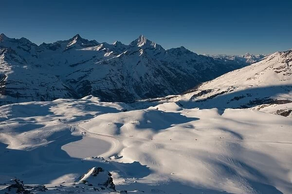 Snow ski track at Gornergrat