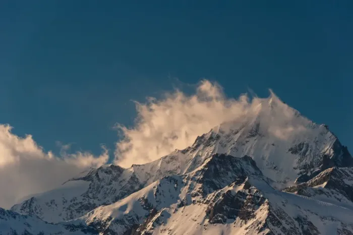 Framed Print : snowcapped mountain at swiss alp Framed Print : snowcapped mountain at swiss alp
