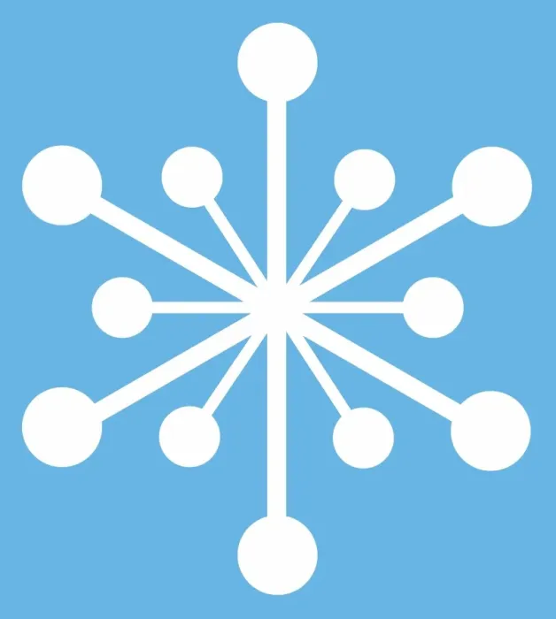Framed Print : Snowflake on blue background Framed Print : Snowflake on blue background