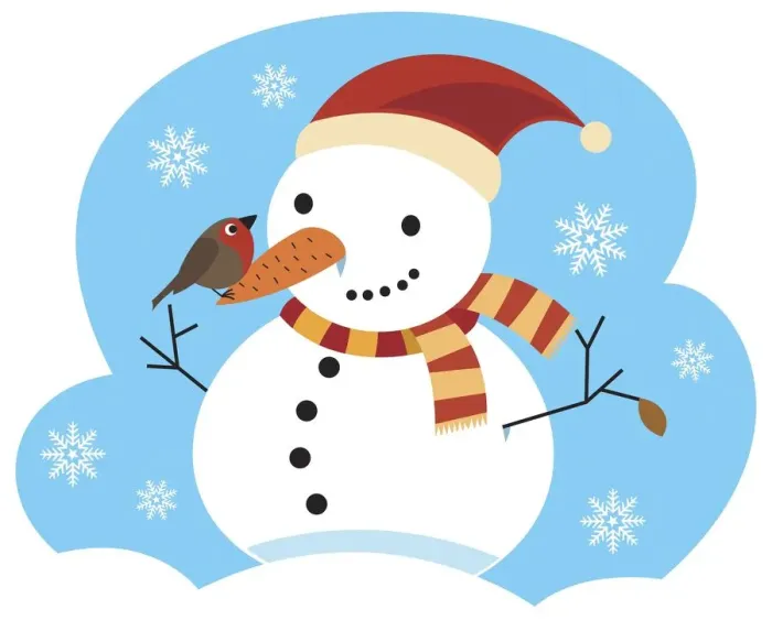 Framed Print : Snowman with striped scarf wrapped around neck, red christmas hat and robin perched on carrot nose Framed Print : Snowman with striped scarf wrapped around neck, red christmas hat and robin perched on carrot nose