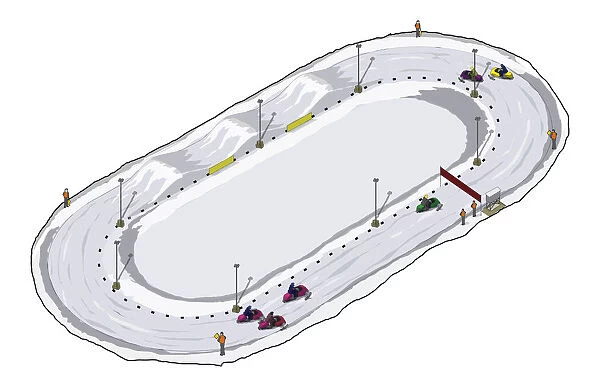 Snowmobiling course