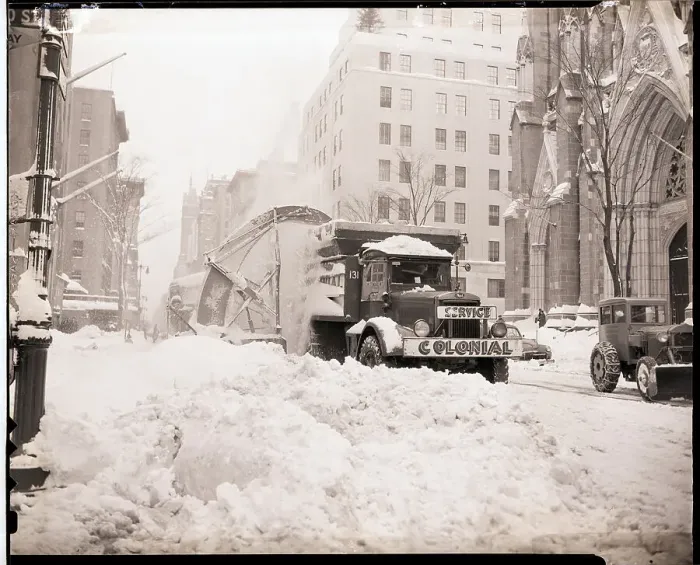 Framed Print : Snowplow Near St. Patrick's Cathedral Framed Print : Snowplow Near St. Patrick's Cathedral