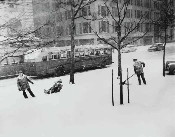 Framed Print : Snowstorm Of 1948, New York Framed Print : Snowstorm Of 1948, New York