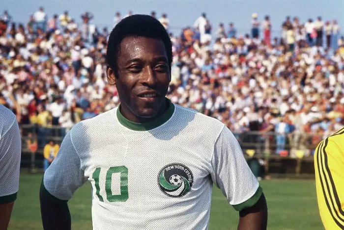 Framed Print : Soccer Favorite Pele Posing Framed Print : Soccer Favorite Pele Posing