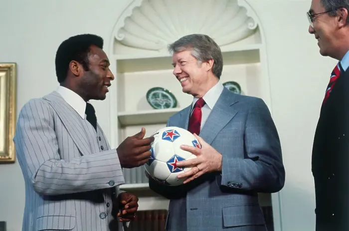 Framed Print : Soccer Player Pele and President Jimmy Carter Framed Print : Soccer Player Pele and President Jimmy Carter