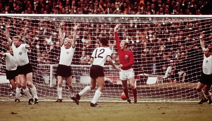 Framed Print : Soccer Players Raise Arms After Goal Framed Print : Soccer Players Raise Arms After Goal