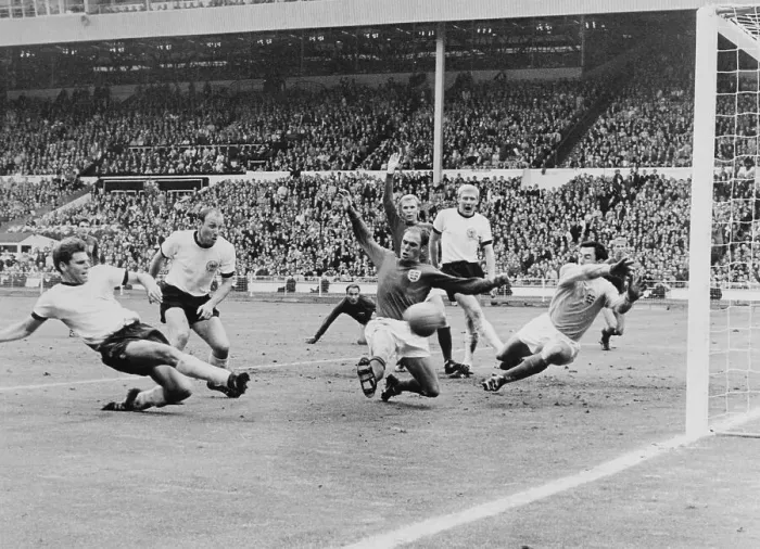 Framed Print : Soccer Players During World Cup Game