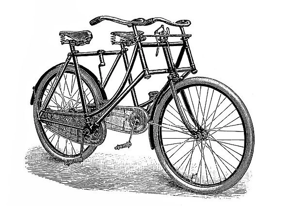 Sociable tandem bicycle