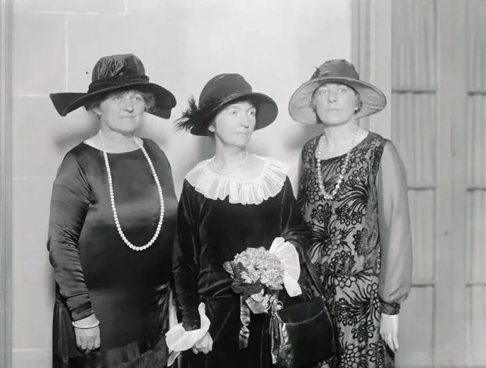Framed Print : Social Reformist Margaret Sanger Posing with Acquaintances