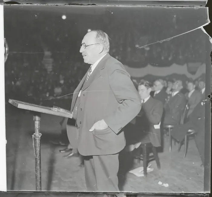 Framed Print : Socialist James Maurer at Podium Framed Print : Socialist James Maurer at Podium