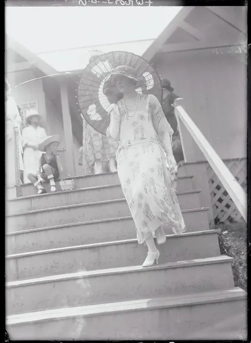 Framed Print : Socialite Ethel Carhart Carrying Umbrella Framed Print : Socialite Ethel Carhart Carrying Umbrella