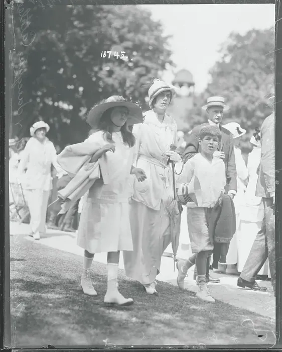 Framed Print : Socialite Mother and Daughter in Crowd Framed Print : Socialite Mother and Daughter in Crowd