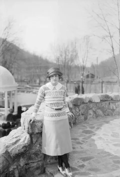 Framed Print : Socialite Woman Wearing a Scandinavian Wool Sweater Framed Print : Socialite Woman Wearing a Scandinavian Wool Sweater