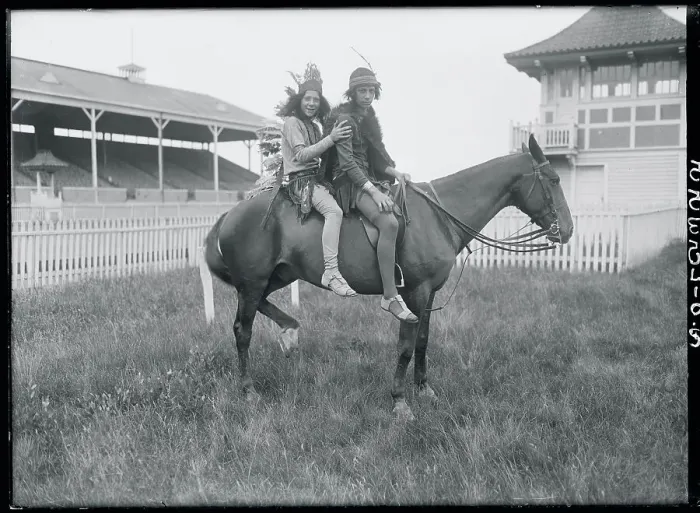 Framed Print : Socialites Pausing Atop Horse