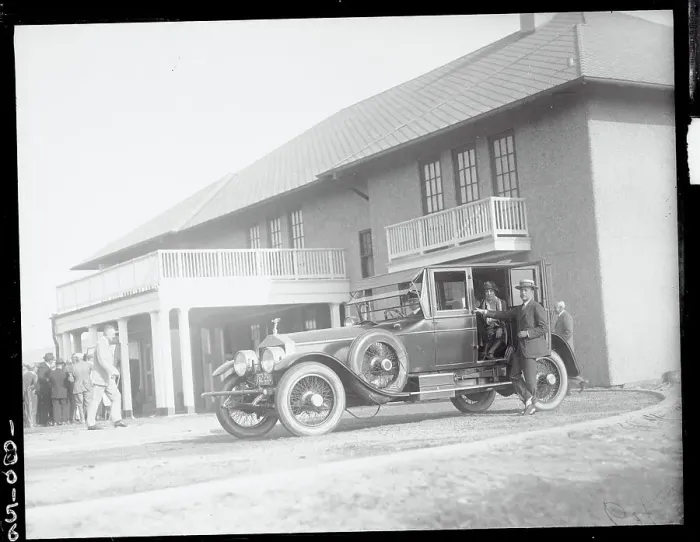 Framed Print : Socialites and Rolls Royce Automobile Framed Print : Socialites and Rolls Royce Automobile