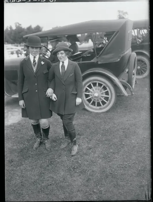 Framed Print : Socialites Strolling Past an Automobile Framed Print : Socialites Strolling Past an Automobile