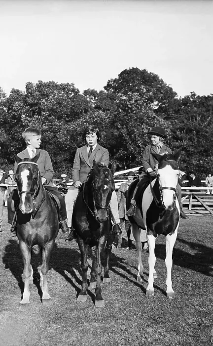 Framed Print : Society Girls Riding in Horse Show Framed Print : Society Girls Riding in Horse Show
