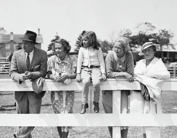 Framed Print : Society Turns Out For Horse Show Framed Print : Society Turns Out For Horse Show