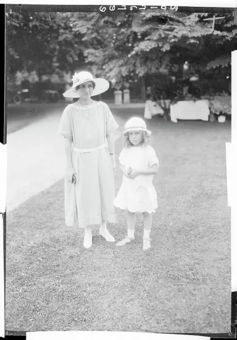 Framed Print : Society Woman and Daughter Framed Print : Society Woman and Daughter