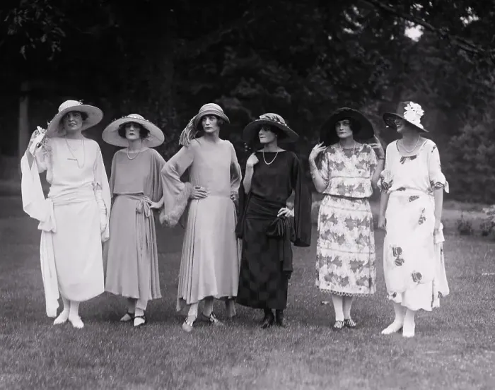 Framed Print : Society Women Posing at Annual Garden Fete Framed Print : Society Women Posing at Annual Garden Fete