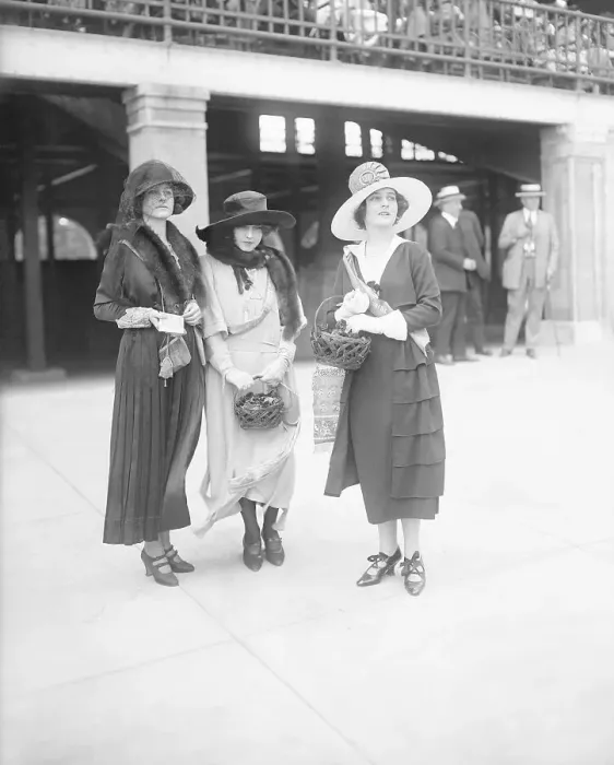 Framed Print : Society Women Selling Poppies at Race Track Framed Print : Society Women Selling Poppies at Race Track