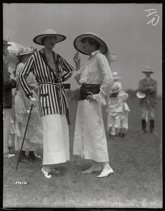 Framed Print : Society Women Standing At Horse Show Framed Print : Society Women Standing At Horse Show