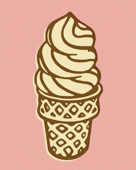 Framed Print : Soft Serve Ice Cream Cone Framed Print : Soft Serve Ice Cream Cone