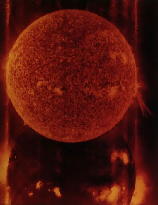 Framed Print : Solar Eruption Seen By Skylab Framed Print : Solar Eruption Seen By Skylab