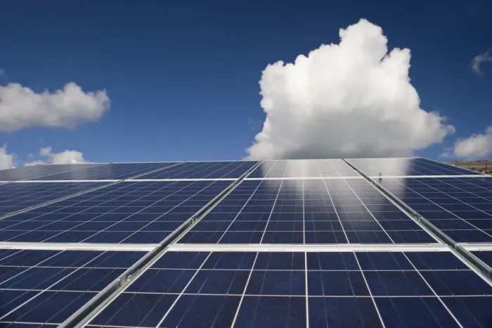 Framed Print : Solar panels and sky Framed Print : Solar panels and sky