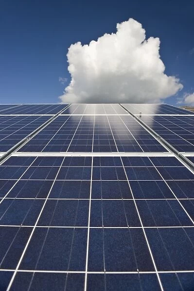 Solar panels and sky